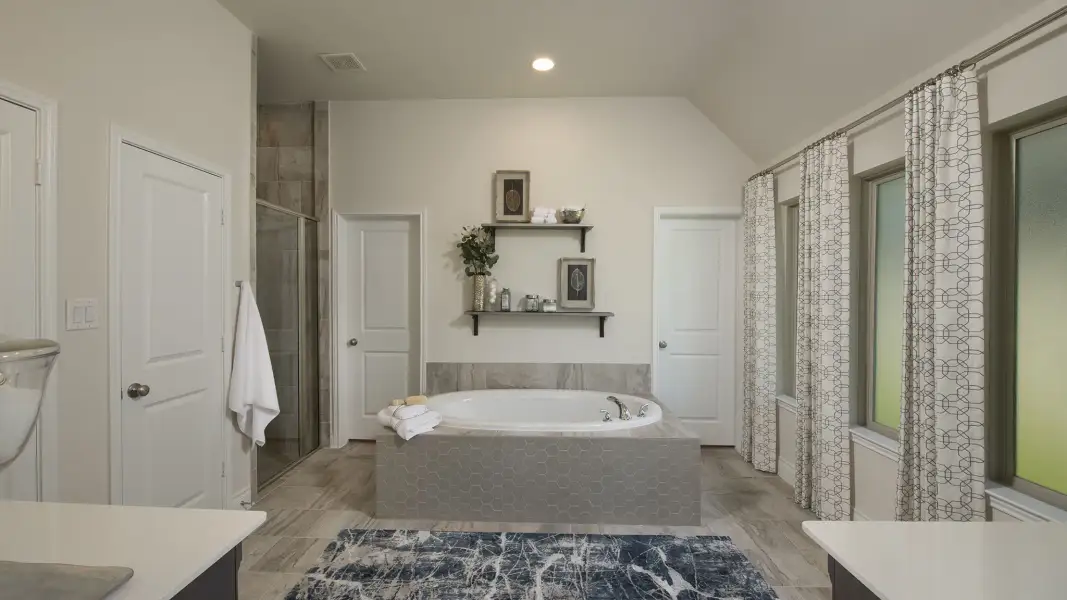 Furnished interior view inside a new home in Silo Mills, Cleburne (Image 90). Furnished interior view inside a new home in Silo Mills, Cleburne (Image 90).