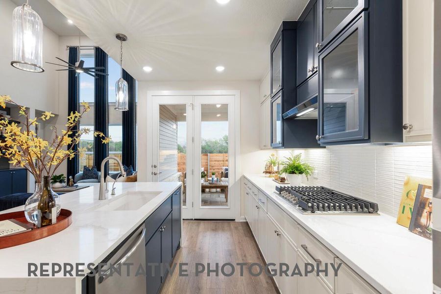 Furnished interior view inside a new home in Palmera Ridge, Leander (Image 14).