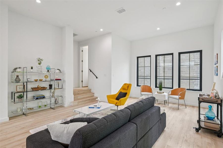 Furnished interior view inside a new home in , Dallas (Image 37).