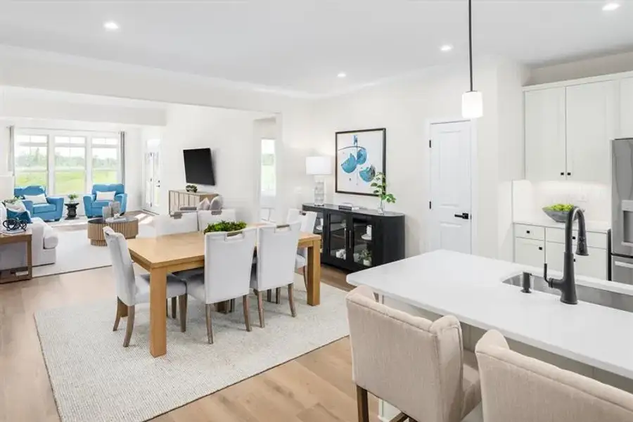Furnished interior view inside a new home in Newberry 55+ Villas, McDonough (Image 7).