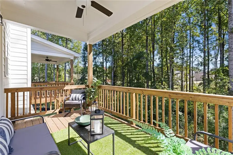Exterior details and patio area of a home in , Suwanee (Image 3).