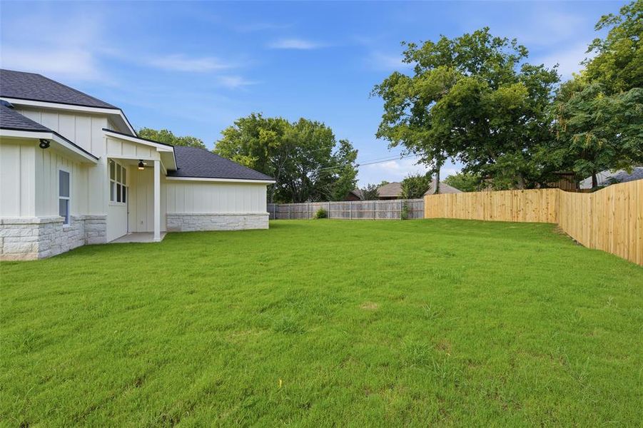 Exterior details and patio area of a home in , Waco (Image 25). Exterior details and patio area of a home in , Waco (Image 25).