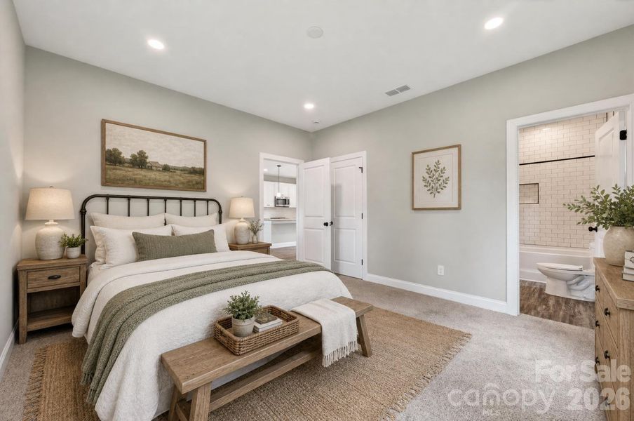 Furnished interior view inside a new home in , Kings Mountain (Image 6).