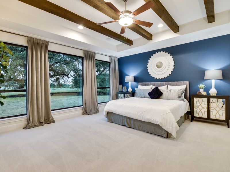Representative furnished interior of a home built from the San Simeon I by Giddens Homes in Clearwater Ranch, Liberty Hill (Image 179).