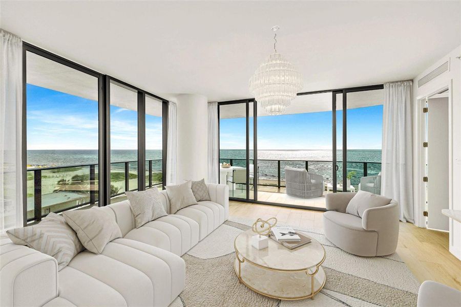 NE corner -Living room