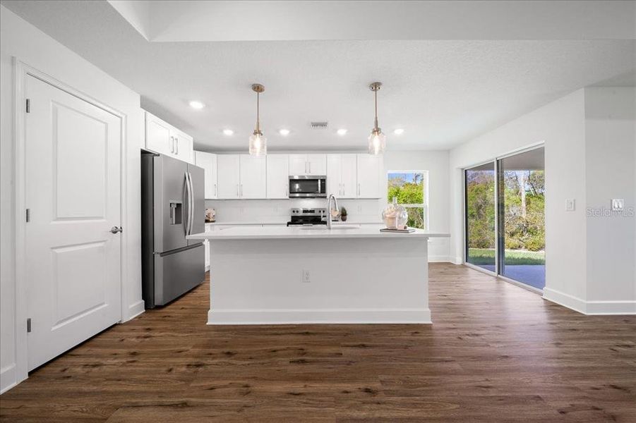Furnished interior view inside a new home in , Spring Hill (Image 13). Furnished interior view inside a new home in , Spring Hill (Image 13).
