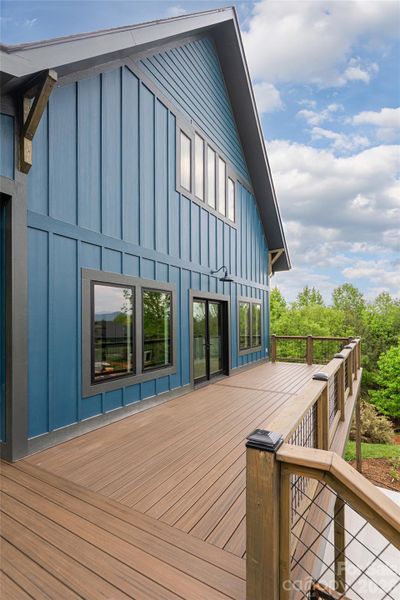 Exterior details and patio area of a home in , Weaverville (Image 22).