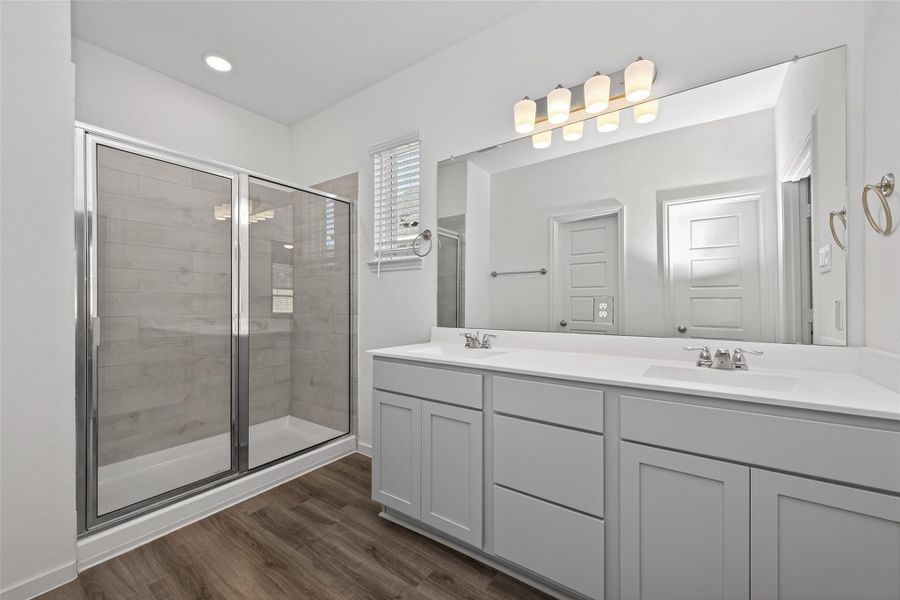 Furnished interior view inside a new home in Enclave at Willis, Willis (Image 12).