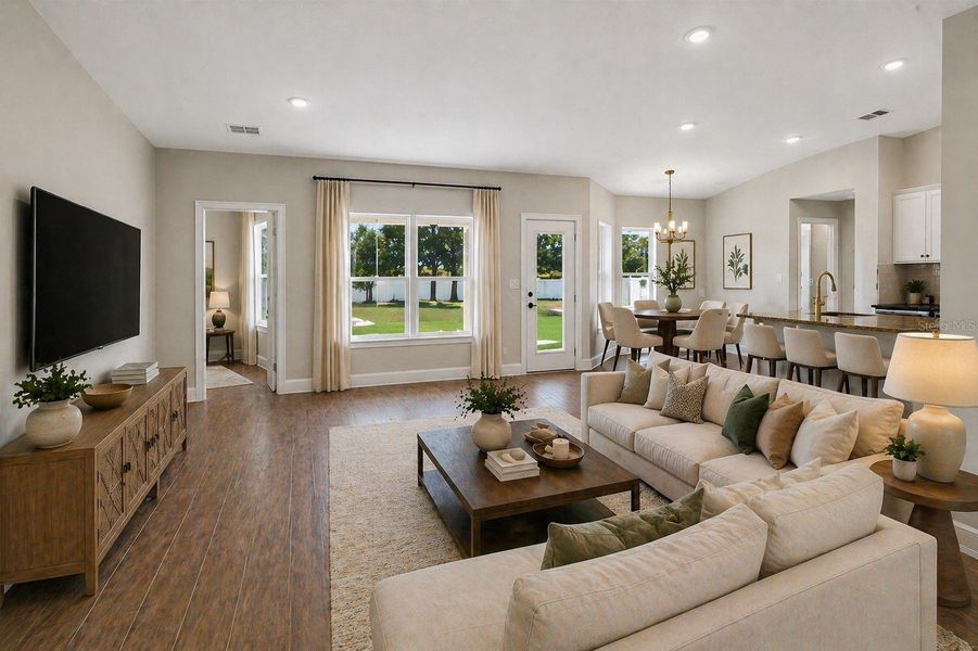 Furnished interior view inside a new home in Hill Country Estates, Dade City (Image 6).