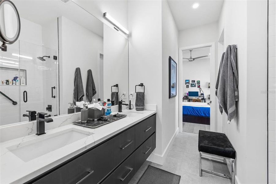 Furnished interior view inside a new home in , Tampa (Image 36).