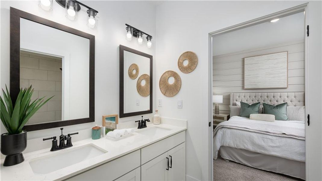 Furnished interior view inside a new home in The Village at Sandy Plains, Marietta (Image 50).