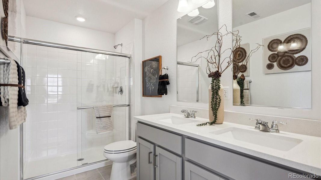 Furnished interior view inside a new home in Villas at Vantage, Berthoud (Image 7).