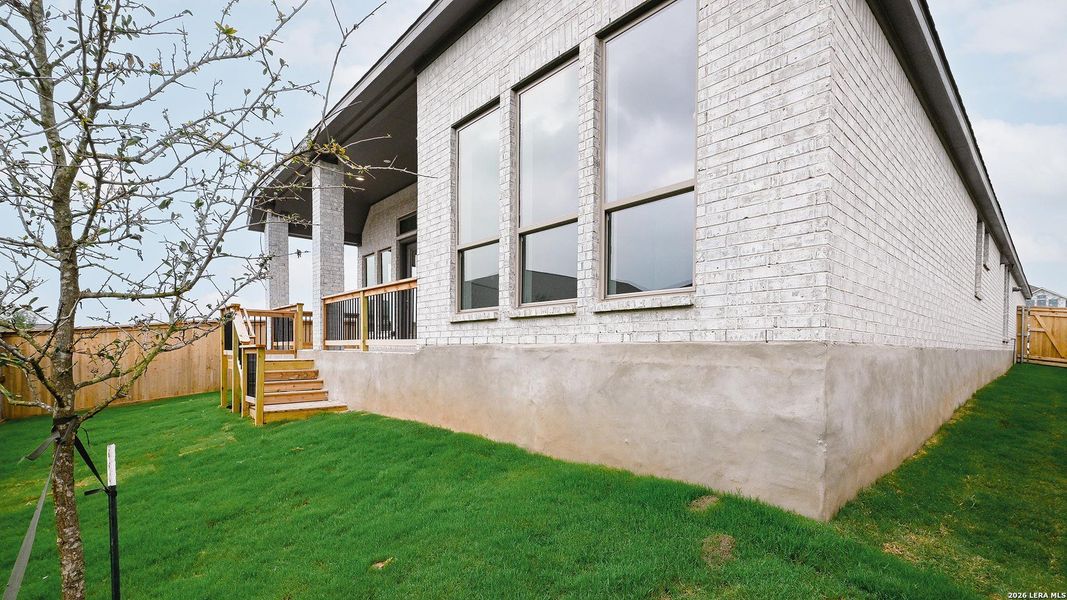 Exterior details and patio area of a home in Mayfair, New Braunfels (Image 3).