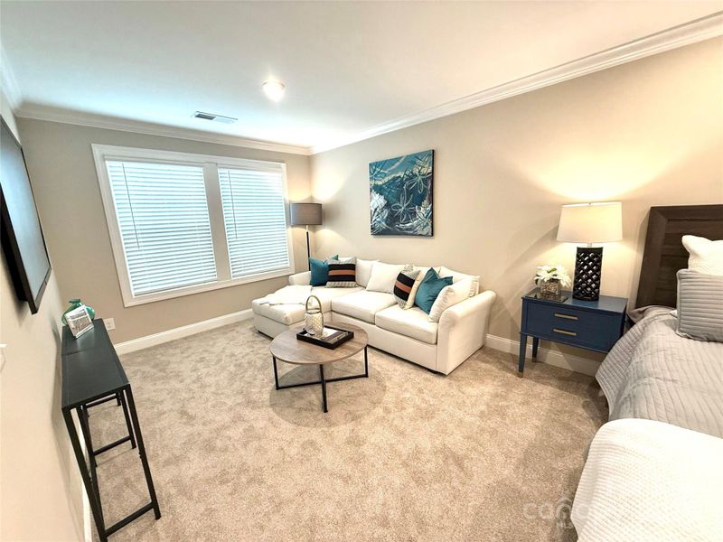 Furnished interior view inside a new home in The Townes at Wade Ardrey, Charlotte (Image 18).