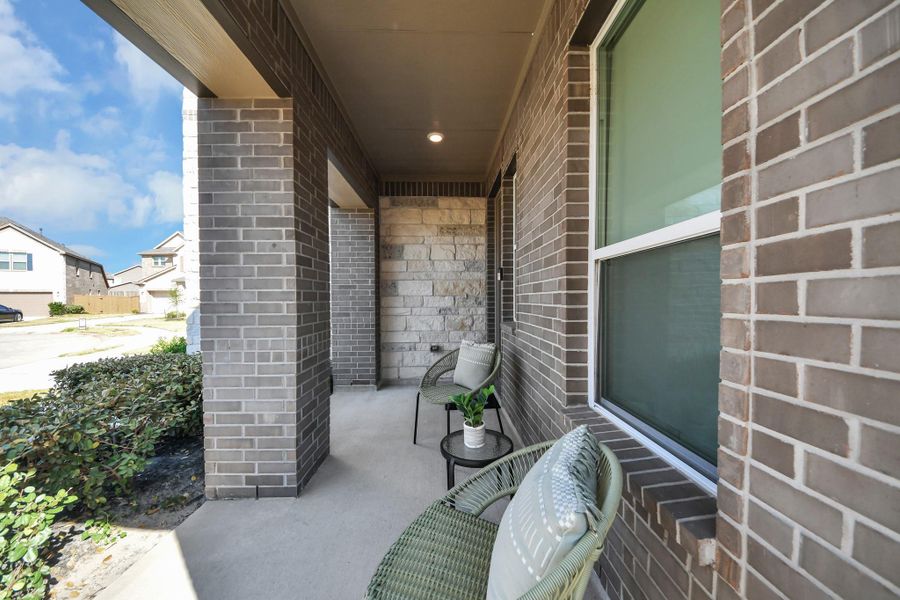 Exterior details and patio area of a home in , Cypress (Image 4).