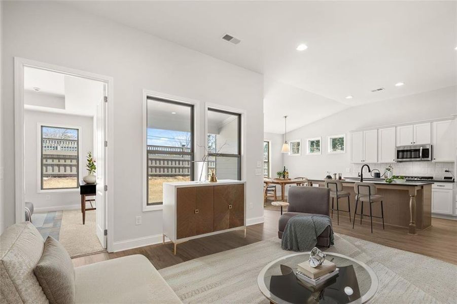 Furnished interior view inside a new home in Soleil Summit Chase, Snellville (Image 33).