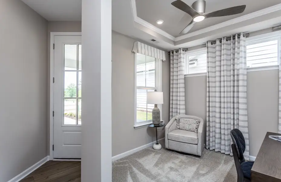 Representative furnished interior of a home built from the Contour by Del Webb in Del Webb at Chatham Park, Pittsboro (Image 14).