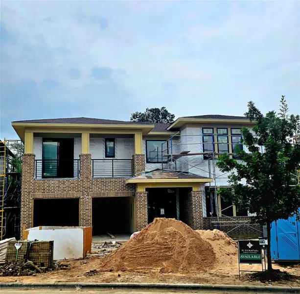 Photo of actual home, under construction. Photo of actual home, under construction.