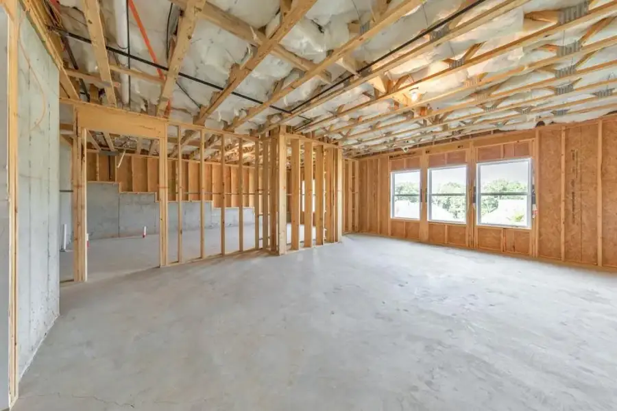 In-progress construction of a new home in , Woodstock, GA (Image 54).