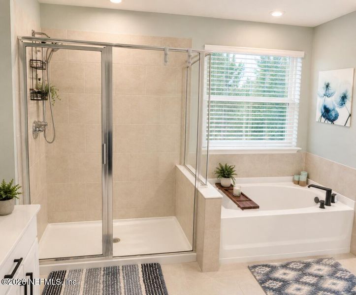 Furnished interior view inside a new home in Wells Creek, Jacksonville (Image 12).