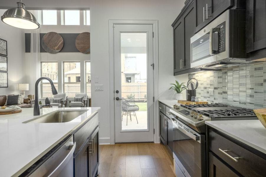 Furnished interior view inside a new home in Cascades at Onion Creek, Austin (Image 31). Furnished interior view inside a new home in Cascades at Onion Creek, Austin (Image 31).
