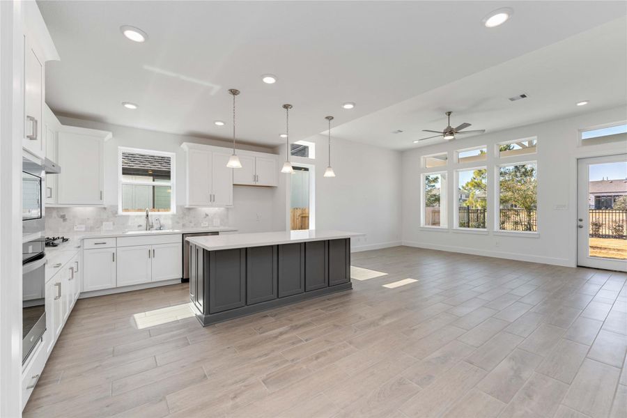 Furnished interior view inside a new home in Elyson, Katy (Image 8).