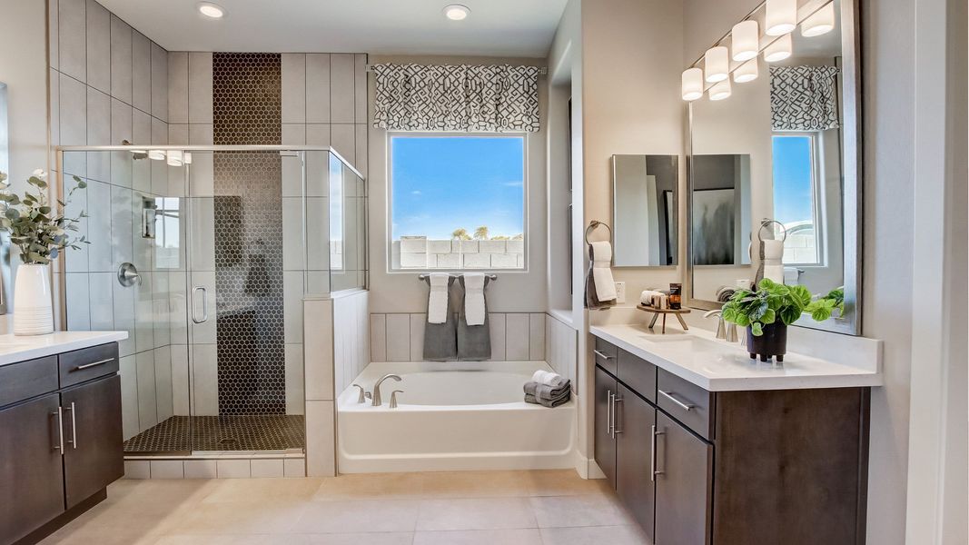 Furnished interior view inside a new home in Mirada Crossing, Goodyear (Image 12).