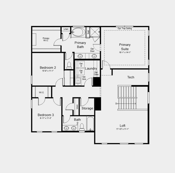 2D floor plan layout for the Legacy by Taylor Morrison in Ladera Trails, Peoria, AZ (Image 4).
