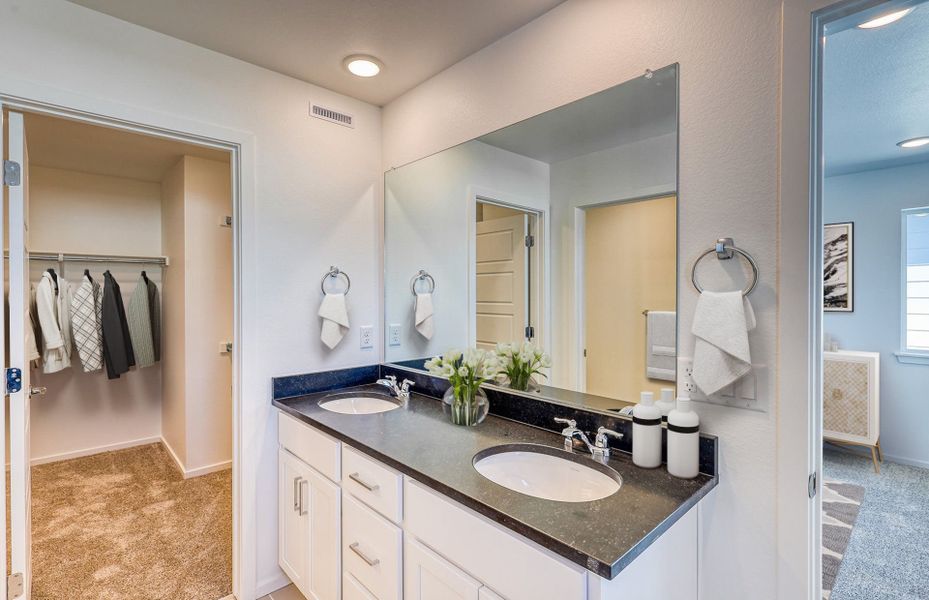Representative furnished interior of a home built from the Arrabelle by Pulte Homes in Strata, Dacono (Image 5).