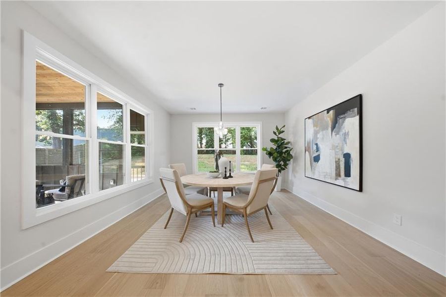 Furnished interior view inside a new home in , Atlanta (Image 7).