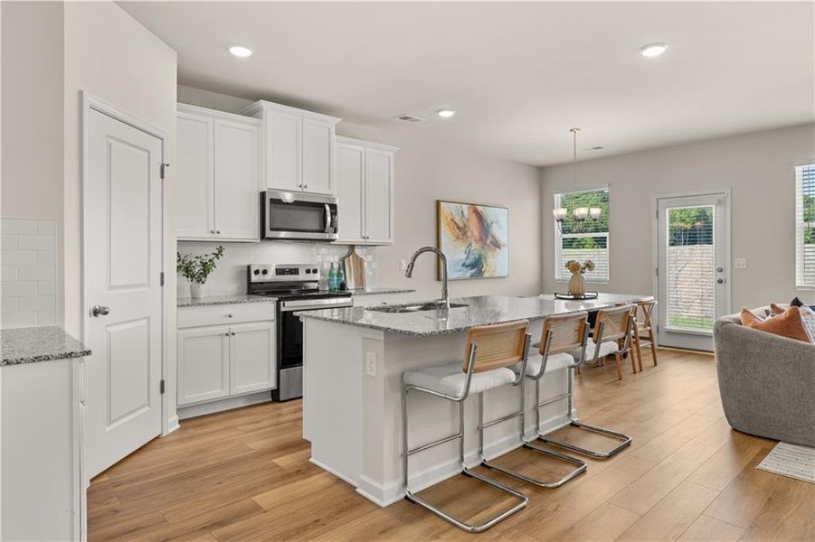 Furnished interior view inside a new home in Hillbrooke Preserve, Conyers (Image 14).