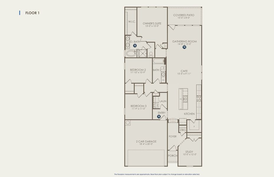 Fox Hollow Floor Plan, Quick Move-In Home, Floor 1