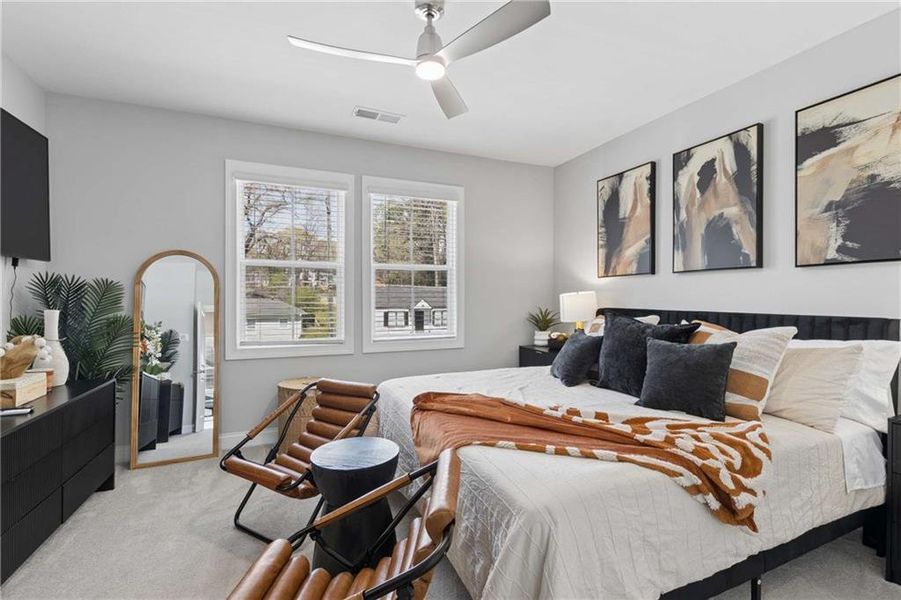 Furnished interior view inside a new home in , Atlanta (Image 29).