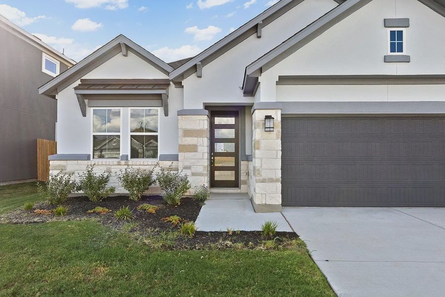 Exterior details and patio area of a home in Enclave at Cele, Pflugerville (Image 20). Exterior details and patio area of a home in Enclave at Cele, Pflugerville (Image 20).