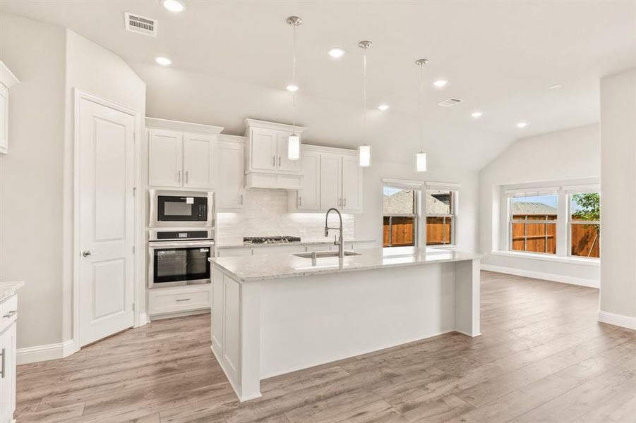 Furnished interior view inside a new home in Creekview Meadows, Pilot Point (Image 15).