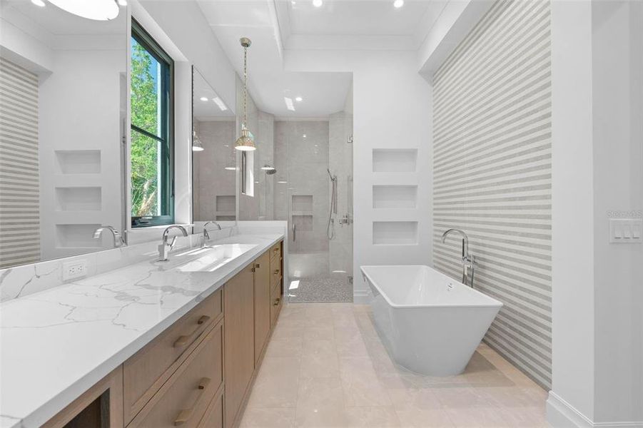 Furnished interior view inside a new home in , Sarasota (Image 18).