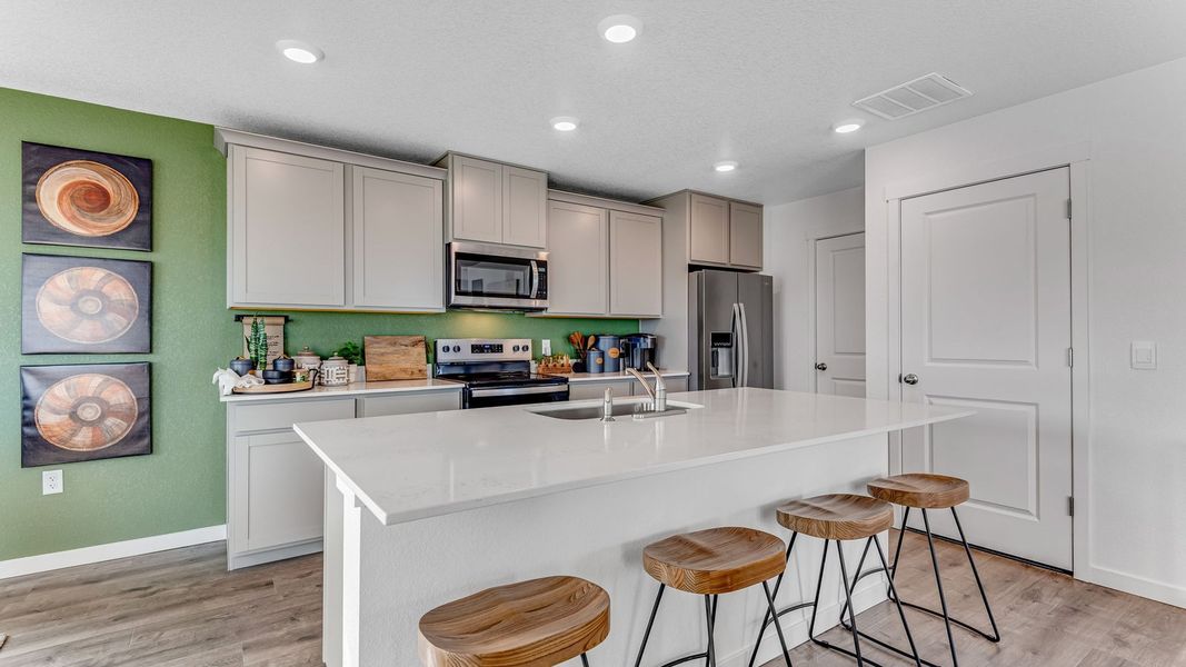 Furnished interior view inside a new home in Silver Peaks, Lochbuie (Image 10). Furnished interior view inside a new home in Silver Peaks, Lochbuie (Image 10).