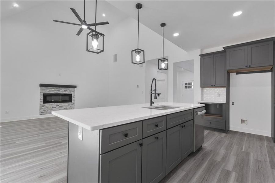 Furnished interior view inside a new home in , Fairburn (Image 19).