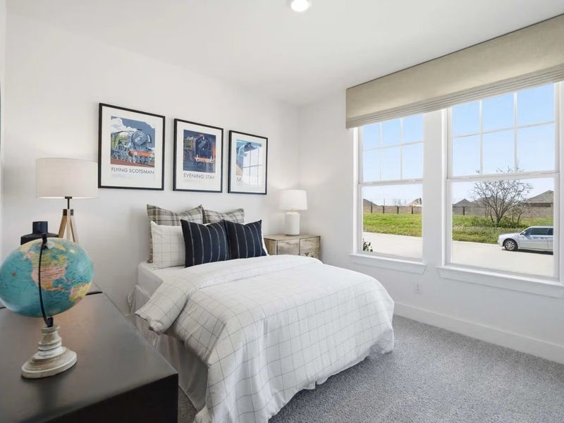 Furnished interior view inside a new home in Mercer Meadows, Royse City (Image 20).