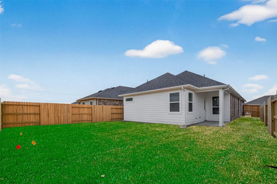Exterior details and patio area of a home in Rates starting as low as, Iowa Colony (Image 20). Exterior details and patio area of a home in Rates starting as low as, Iowa Colony (Image 20).