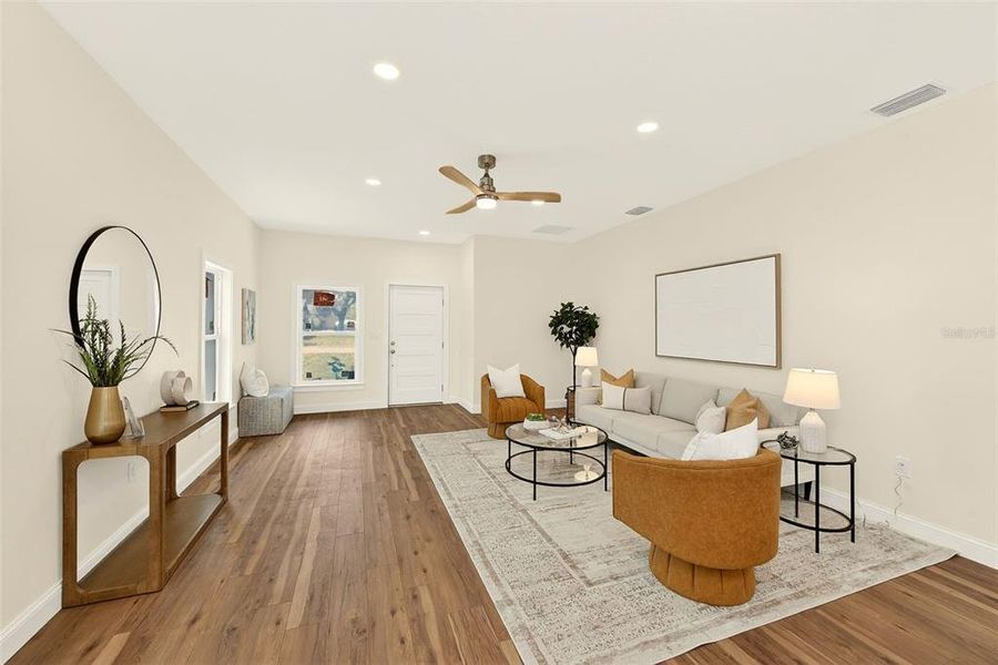 Furnished interior view inside a new home in , St. Petersburg (Image 10).