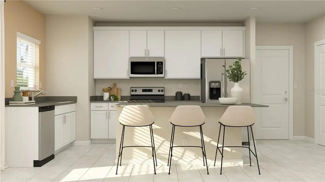 Furnished interior view inside a new home in The Glades at Crossprairie, St. Cloud (Image 2).