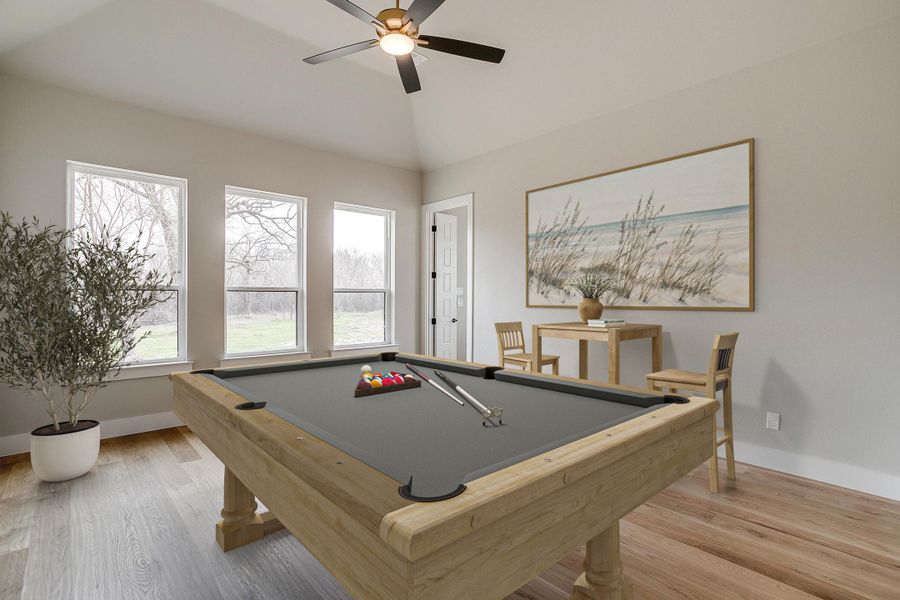 Representative furnished interior of a home built from the The Beaumont by Kenmark Homes in Aledo Heights - Aledo ISD, Aledo (Image 10).