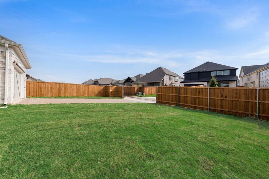 Exterior details and patio area of a home in Trails at Cottonwood Creek, Rowlett (Image 4). Exterior details and patio area of a home in Trails at Cottonwood Creek, Rowlett (Image 4).