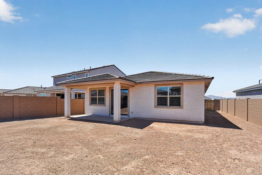 Exterior details and patio area of a home in Artisan at Asante, Surprise (Image 3).