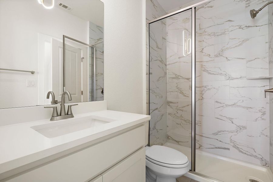 Furnished interior view inside a new home in Blackhawk in Pflugerville, Pflugerville (Image 19).