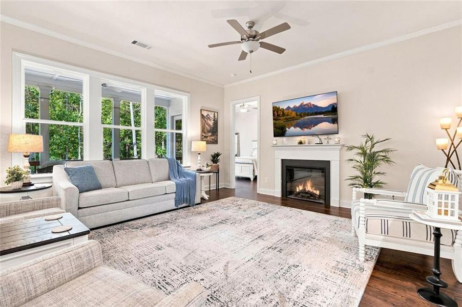 Furnished interior view inside a new home in , Ellijay (Image 49).