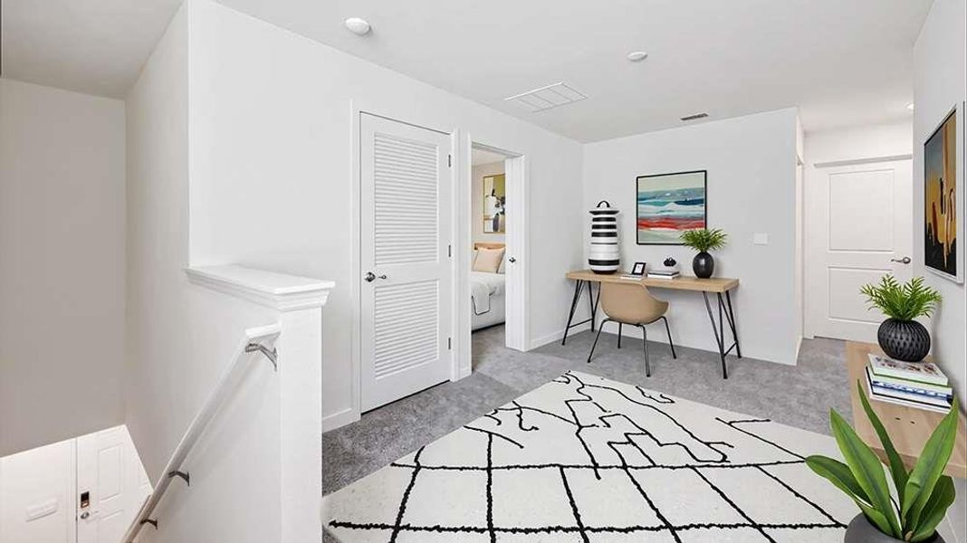 Furnished interior view inside a new home in Mableton Station, Mableton (Image 6).