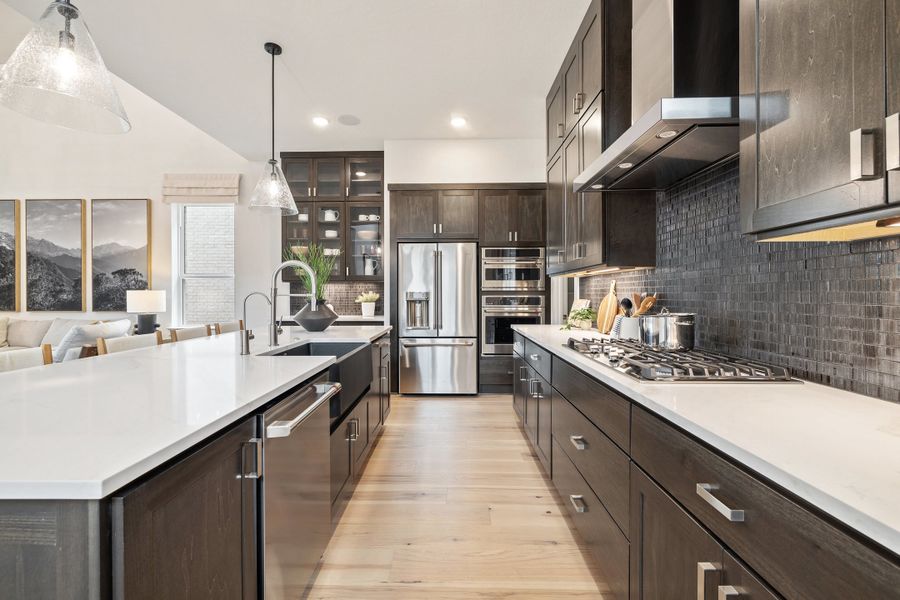 Representative furnished interior of a home built from the Linden by Tri Pointe Homes in Wolf Ranch, Georgetown (Image 17).