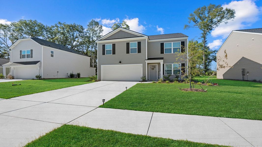 Representative exterior photo of a completed home built from the Belhaven by D.R. Horton in Stockyard, Statesboro, GA (Image 26).